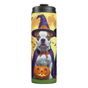 Bouteilles Isothermes Chiens Pitbull Citrouille Halloween Drôle