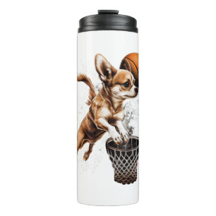 Bouteilles Isothermes Chihuahua Joueur de basket-ball Sport Dunk