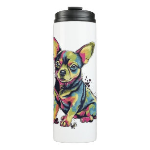 Bouteilles Isothermes Chihuahua peinture Abstraite couleur mignonne chie
