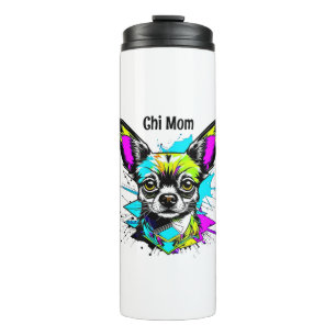 Bouteilles Isothermes Chihuahua style Cyberpunk Art Chi Mom