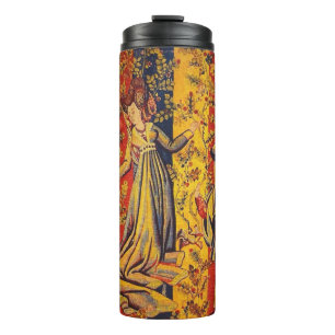 Bouteilles Isothermes Chinoiserie médiévale italienne rouge jaune