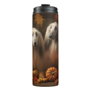 Bouteilles Isothermes chiot Afghan Hound Automne Délice Citrouille