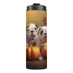 Bouteilles Isothermes Chiots Bouledogue Délice d'Automne Citrouille