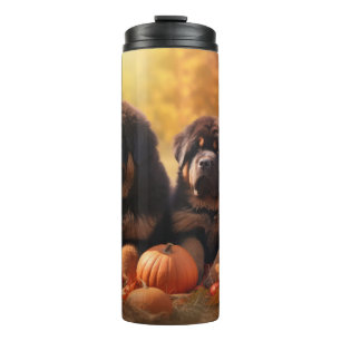 Bouteilles Isothermes Chiots Mastiff Tibétain Délice d'Automne Citrouill