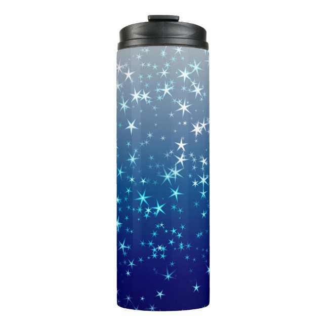 Bouteilles Isothermes Christmas Sparkles Stars Blue Sky (Devant)