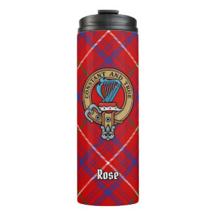 Bouteilles Isothermes Cimier Rose de clan sur Tartan