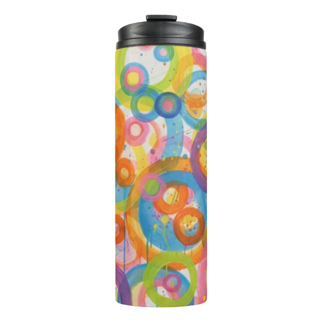 Bouteilles Isothermes Circles in Motion: A Sip of Joy  (Devant)