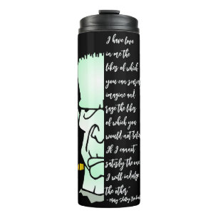 Bouteilles Isothermes Citation de Frankenstein's Monster, Shelley Love &