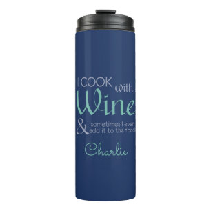 Bouteilles Isothermes Citation de vin nom personnalisé tumbler