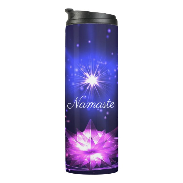 Bouteilles Isothermes Citation Namaste Purple Crystal Lotus & Star (Tourné sur la droite)