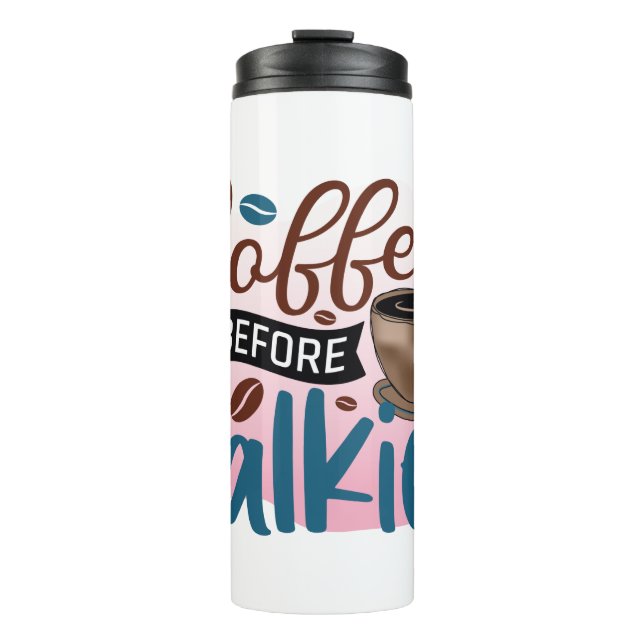Bouteilles Isothermes Citations amusantes de café Humour pour les amateu (Devant)