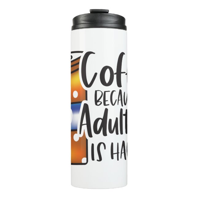 Bouteilles Isothermes Citations amusantes de café Humour pour les amateu (Devant)