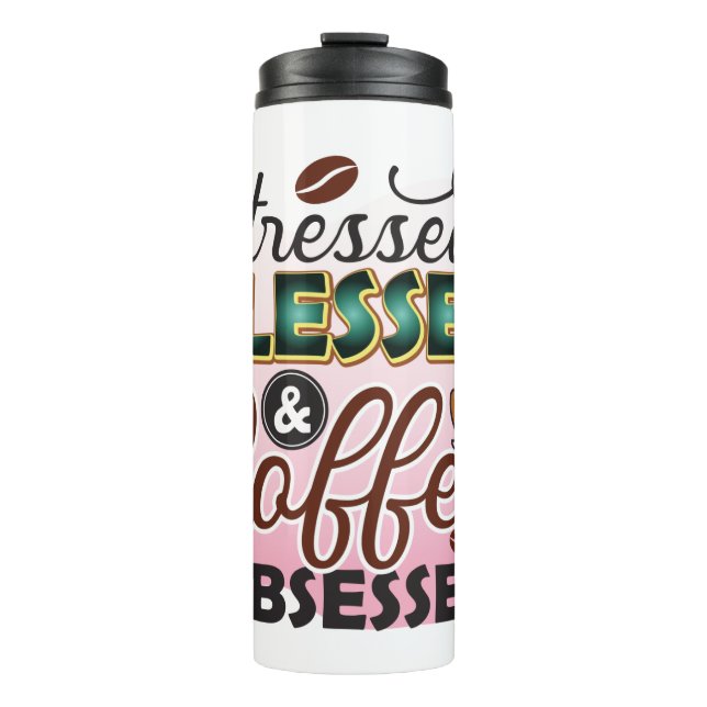 Bouteilles Isothermes Citations de café amusantes Paruline thermique (Devant)