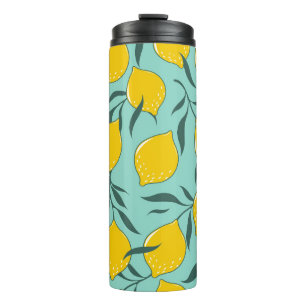 Bouteilles Isothermes Citron Art Mode Abstrait sans couture