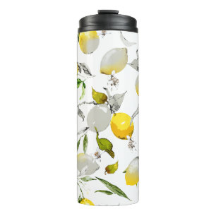 Bouteilles Isothermes citrons aquarelle 21
