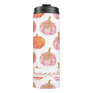 Bouteilles Isothermes Citrouille personnalisé Motif thermique Tumbler