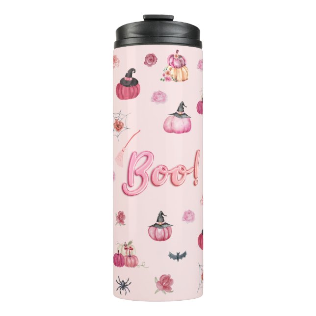 Bouteilles Isothermes Citrouille rose Tumbler thermique (Devant)