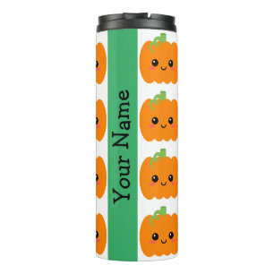 Bouteilles Isothermes Citrouille souriant Tumbler Visage, Joli cadeau d'