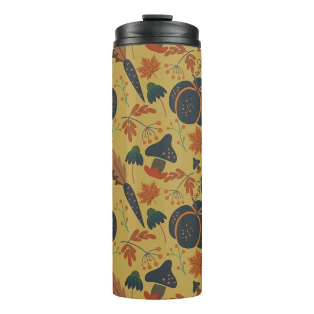 Bouteilles Isothermes Citrouilles et carottes motif sans soudure (Devant)