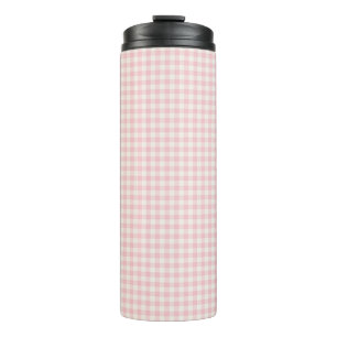 Bouteilles Isothermes Clair rose En vichy Motif Tumbler thermique