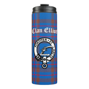 Bouteilles Isothermes Clan Elliot Crest Badge & Tartan