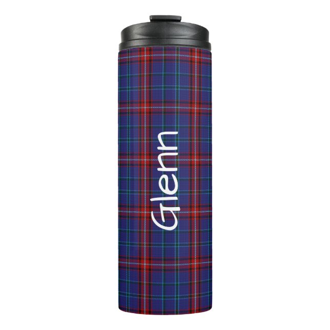 Bouteilles Isothermes Clan Glenn Plaid Tumbler thermiques personnalisées (Devant)