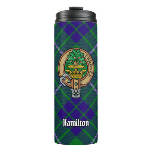Bouteilles Isothermes Clan Hamilton Crest sur la chasse Tartan