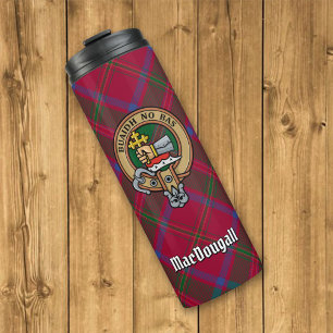 Bouteilles Isothermes Clan MacDougall Crest sur Tartan
