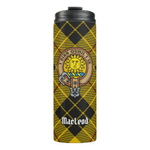 Bouteilles Isothermes Clan MacLeod de Lewis Crest sur Tartan