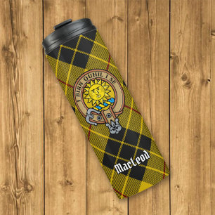Bouteilles Isothermes Clan MacLeod de Lewis Crest sur Tartan