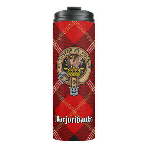 Bouteilles Isothermes Clan Marjoribanks crête sur Tartan