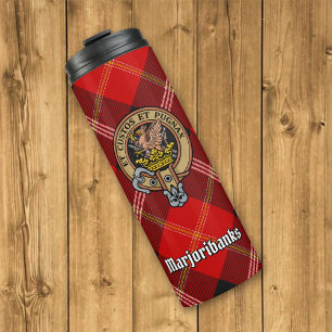 Bouteilles Isothermes Clan Marjoribanks crête sur Tartan