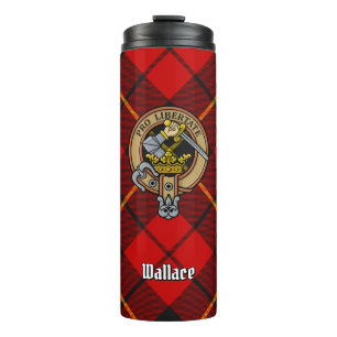 Bouteilles Isothermes Clan Wallace Crest sur Tartan