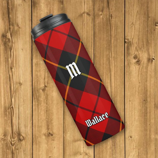 Bouteilles Isothermes Clan Wallace Tartan Tumbler Thermal (Créateur téléchargé)