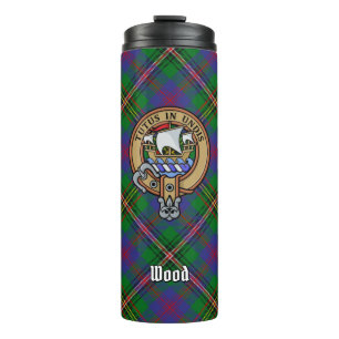 Bouteilles Isothermes Clan Wood Crest sur Tartan