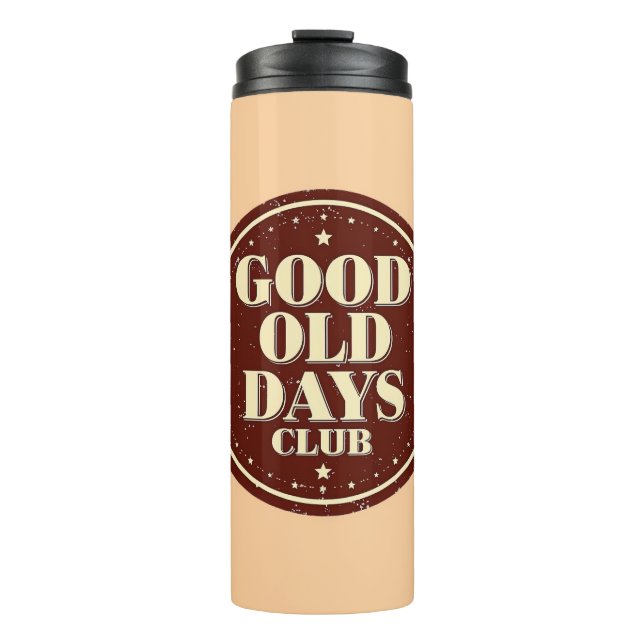 Bouteilles Isothermes Classic Brown Good Old Days Club Emblem (Devant)