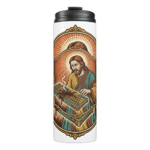 Bouteilles Isothermes Clavier mécanique Jésus café renversé cassé techno
