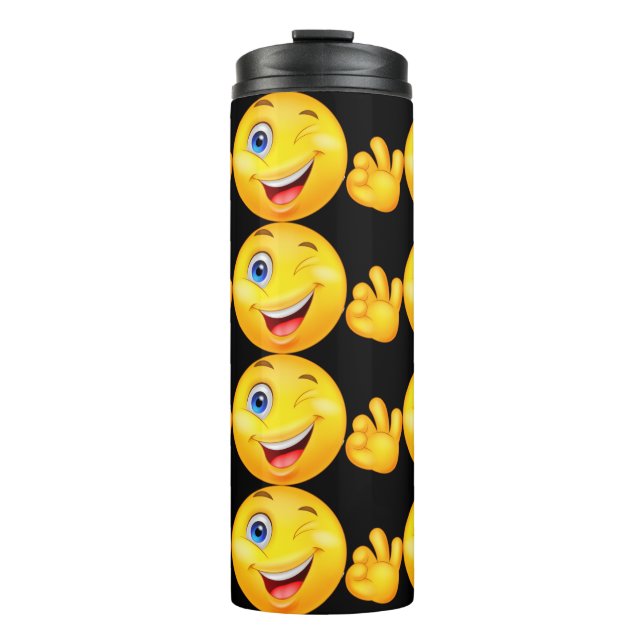 Bouteilles Isothermes clin d'œil et sourire  (Devant)