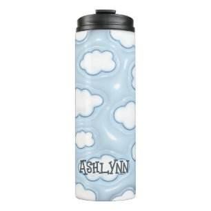 Bouteilles Isothermes Cloud Blue Sky Personnalisé Inflated 3D Tumbler
