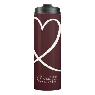 Bouteilles Isothermes Coeur d'Amour Moderne Coeur Personnalisé Aiguille