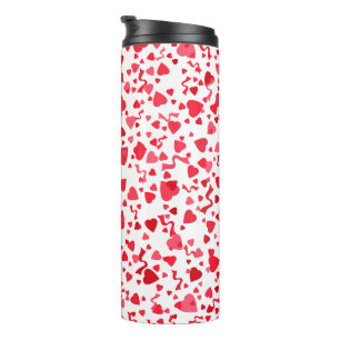 Bouteilles Isothermes Coeurs Confetti Rouge