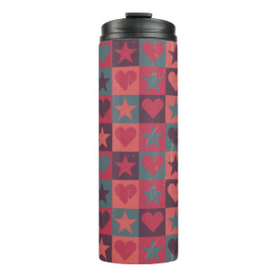 Bouteilles Isothermes Coeurs et rose de profil sous convention