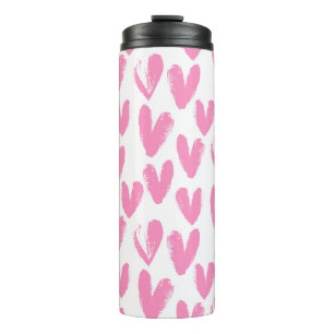 Bouteilles Isothermes Coeurs peints par motif de coeur