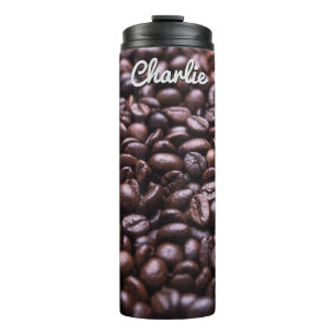 Bouteilles Isothermes Coffee Beans nom personnalisé tumbler