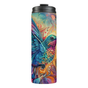 Bouteilles Isothermes Colibri avec arrière - plan floral