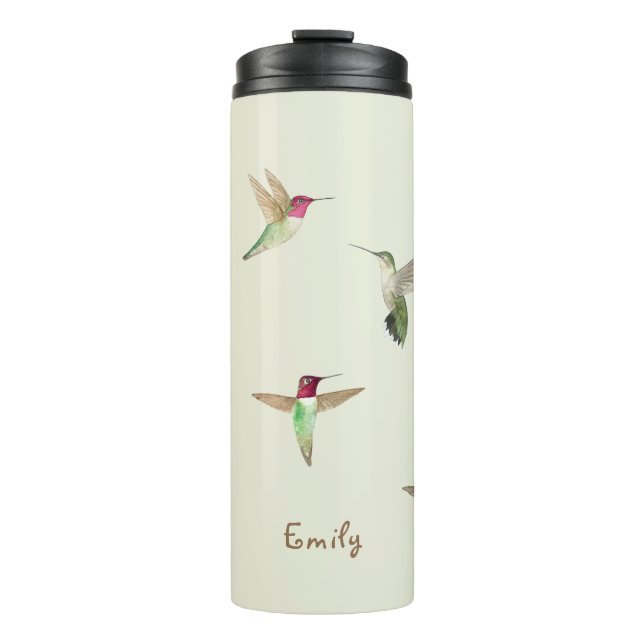 Bouteilles Isothermes Colibri d'Anna vert personnalisé (Devant)