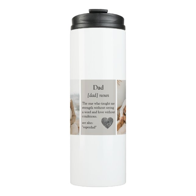 Bouteilles Isothermes Collage Photos Meilleur Cadeau pour Papa Tumbler T (Devant)