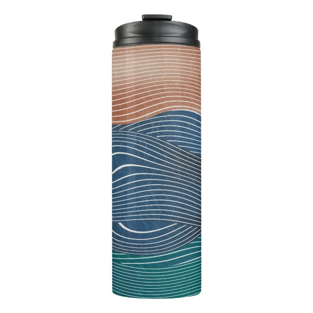 Bouteilles Isothermes Collines naturelles : motif sans soudure. (Devant)