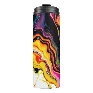 Bouteilles Isothermes Color Splash Swirl – Vibrant Abstract Drip Art