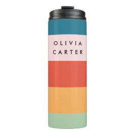 Bouteilles Isothermes Coloré Super Rétro Horizontal Nom de bande